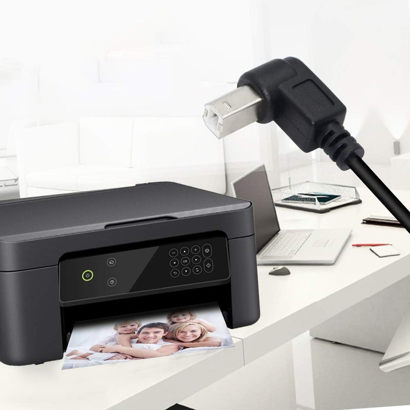 SinLoon USB 2.0 Type-B Printer Cable, (2-Pack) USB 2.0 B Female to Type-B Male (UP) Printer Short Extension Cable for Printer, Scanner, Mobile HDD and More (UP 2) - Image 4